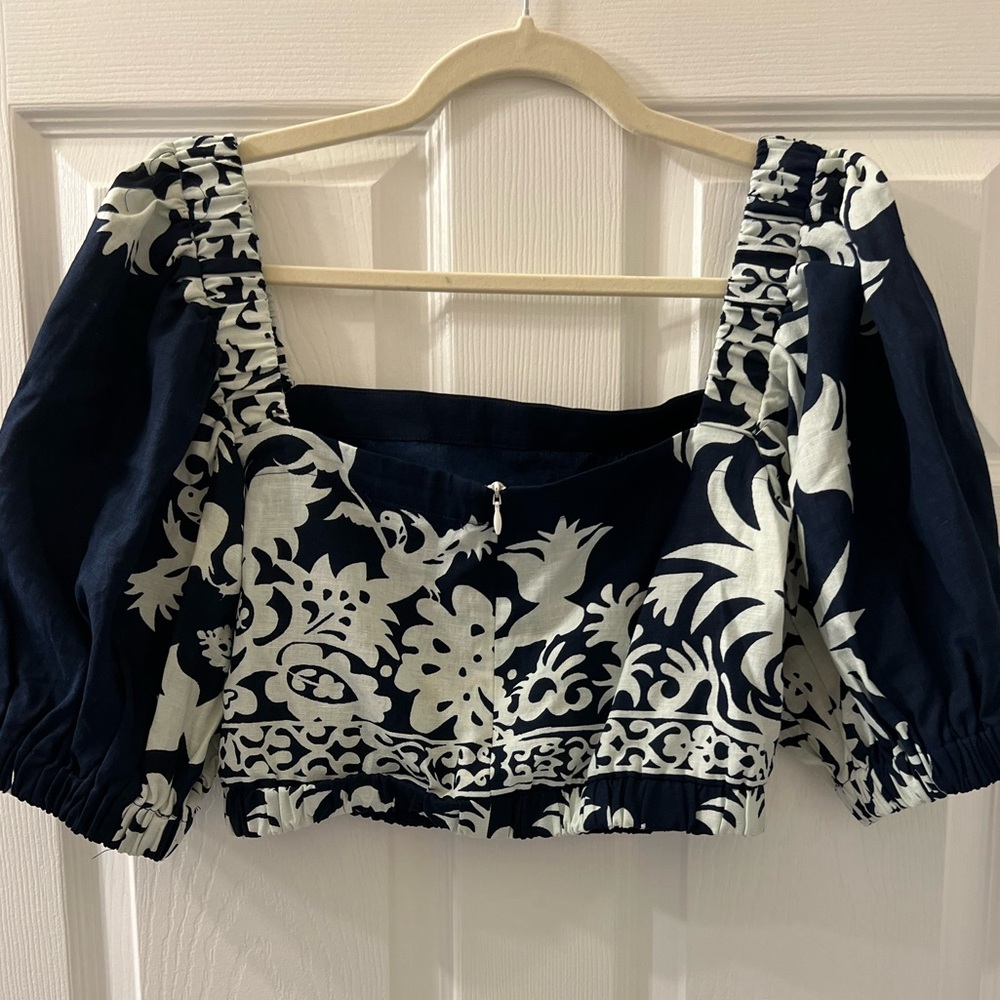 Sea NY Women’s Crop Top, Size 4/S, Color: Blue - Picture 6 of 11